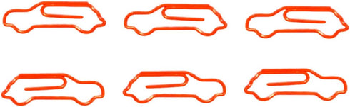 Automobile Race Car Shaped Paper Clips, 100 Count, Great for Collectors or Office Gift, Comes in Tin