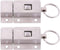 2PCS Slide Barrel Door Bolt, 3 Inch Long Stainless Steel Lock Door Bolts for Home Improvement