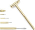 LANDIBO 6-in-1 Micro Mini Multifunctional Anti-Corrosion and Anti-Rust Copper Hammer and Screwdriver Hand