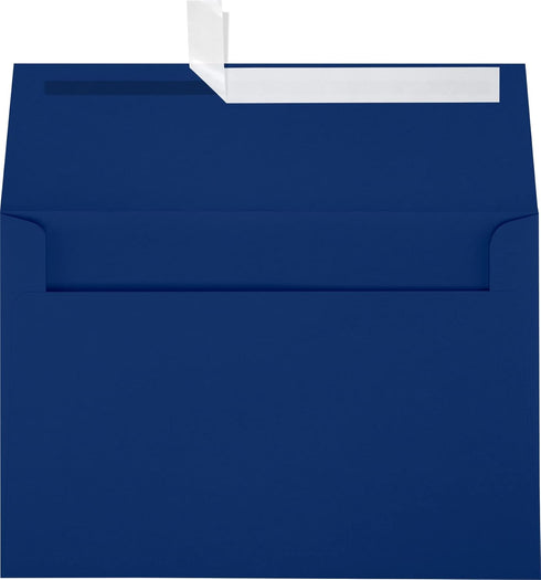 LUXPaper A8 Invitation Envelopes | Peel & Press | Navy Blue | 5 1/2" x 8 1/8" | 80lb. Text | 50 Qty