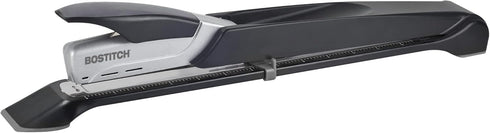 Bostitch Office Booklet Stapler, One Finger, Long Reach, Spring Powered, Silver (1610)