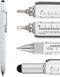 HeTaoCat Gifts Multi Tech Tool Pen, 6 in 1 Stylus Pen with Screwdriver, Ruler, Levelgauge, Ballpoint Pen (White)