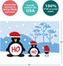 Tree-Free Greetings Season's Greeting Cards - 10 Cards + Envelopes - 5 x 7 - Ho Ho Ho Penguins (HB93340)