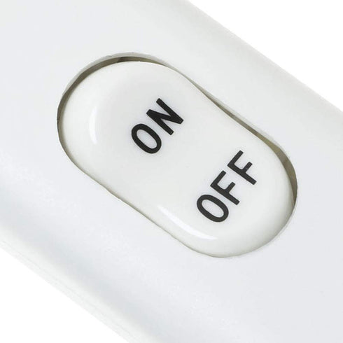 E-outstanding Inline Cord Switch, On/Off White Button, Feed Cord Switch for Table Lamp, Desk Light, Bed Lamp 6A 250V
