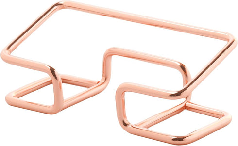 Business Card Holder for Desk, Cute Metal Card Organizers and Office Desk Accessories for Men and Women (Rose gold)