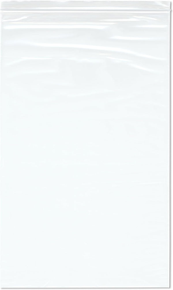 Plymor 13" x 20" Zipper Reclosable Plastic Bags (Pack of 100), 2 Mil