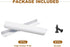 uxcell 10pcs Matte White Edge Finger Pulls for Cabinets, 160mm/6.3in Hole Center, Hidden Cabinet Handle