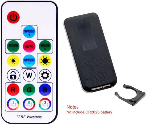 Vrabocry WS2812B WS2811 5050 17Keys 370Modes DC5-24V RGB Led Strip Light Music Controller Mini RF Remote Control Change