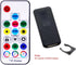 Vrabocry WS2812B WS2811 5050 17Keys 370Modes DC5-24V RGB Led Strip Light Music Controller Mini RF Remote Control Change