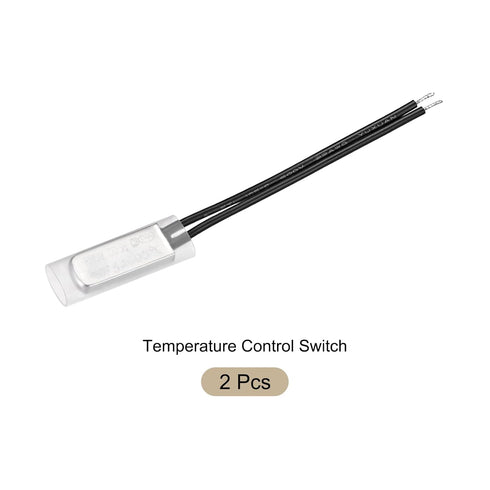 KSD9700 NO 90C Temperature Control Switch Thermostat, Normally Open/250V 5A, Metal, 2 Pcs