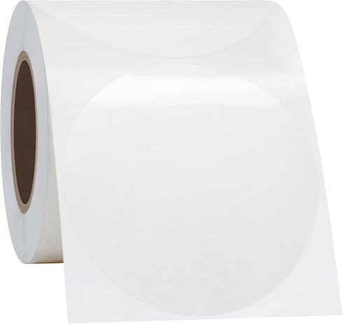 Hybsk 300pcs Clear Round Labels, 2 Inch Circle Seal Stickers for Envelope Sealing