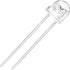 Chanzon 100 pcs 5mm White Straw Hat LED Diode Lights, Clear Transparent Lens