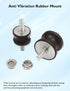 M8 Rubber Waisted Vibration Isolation Mounts, Anti Vibration Isolator Mounts for Motors and Compressors
