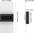 Dimmable 12W 3-Color Touch LED Wall Sconce with Switch Indoor Hardwired Wall Light Fixture Brightness and Temperature