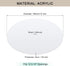 12" 3/8" 12.5-14" Round Lampshade Diffuser, Diameter with Center Hole Diffuser Lamp Shade for Drum Style Lampshades