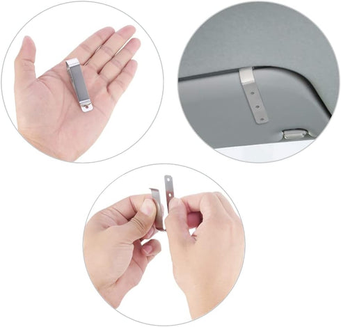 Garage Door Opener Remote Visor Clip Replacement for Liftmaster, Chamberlain, Sears Craftsman, 2 Pack