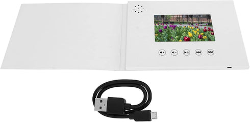 Album (4.3inch) Video Greeting Card, Video Brochure Electronic Greeting Card with LCD Screen, Video Book that Plays