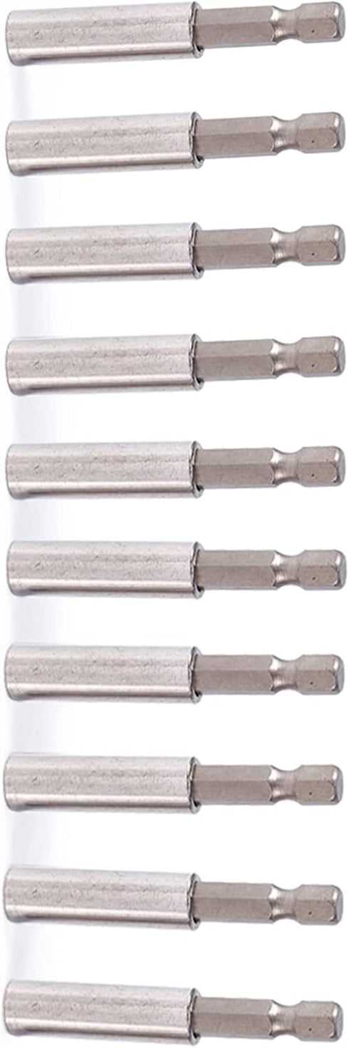 Magnetic Extension Socket Drill Bit Holder, 10pcs 1/4" Hex for Power Tools
