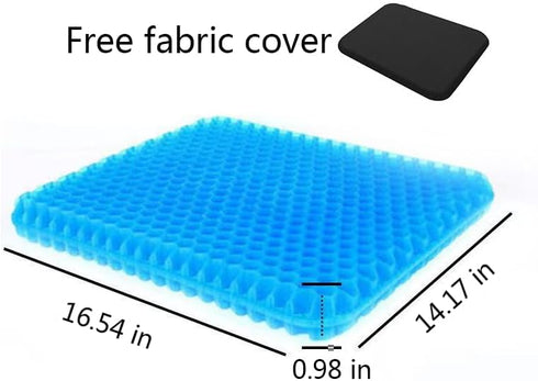 Mergct Upgraded Gel Cushion: Oversized, Thickened Honeycomb-Pattemed Silicone Pregnancy Chair Pad forOffice, Classroom