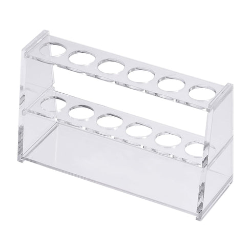 YOKIVE Clear Tube Rack, Acrylic Test Tube Holder for 25ml Lab Test Tubes, 6-Sockets