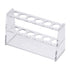 YOKIVE Clear Tube Rack, Acrylic Test Tube Holder for 25ml Lab Test Tubes, 6-Sockets