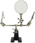 Helping Hand Magnifier Adjustable 5X Magnifying Glass with Dual Alligator Clips for Soldering, DIY Projects