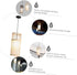 SEWACC Natural Chandelier Chinese Style Pendant Light with Retro Rattan Weave Japanese Zen Hanging Ceiling Light