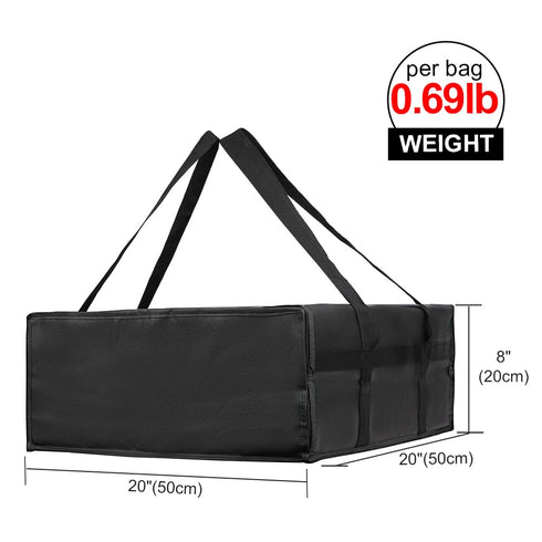 20" 20" 8" 1-Pack Bodaon Insulated Pizza Delivery Bag, x x Pizza Warmer Bags for Carry Hot, Insulated Food Delivery