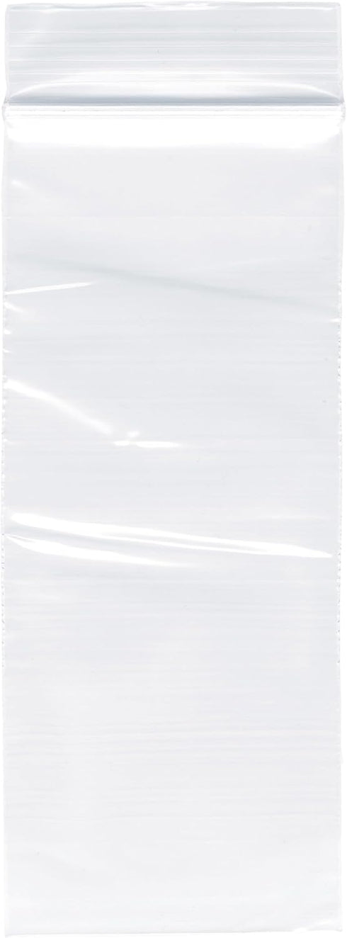 Plymor 2" x 5" Zipper Reclosable Plastic Bags (Pack of 500), 2 Mil