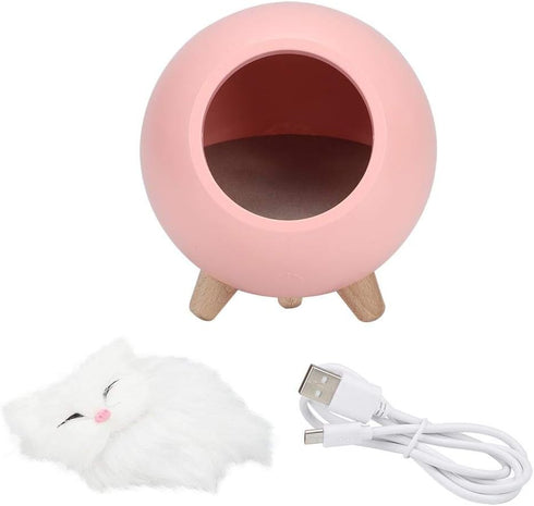 Yosoo Cat Pet House, Cute USB Charging LED Night Lamp, Little Pet House
