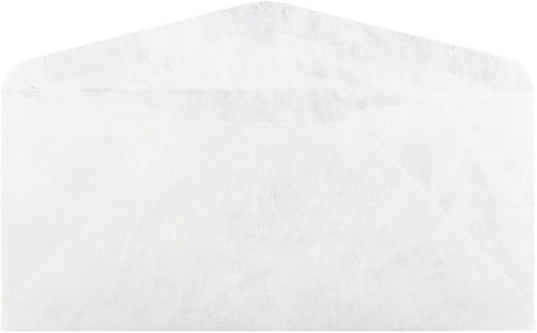 JAM PAPER #9 Tyvek Tear-Proof Envelopes, 3 7/8 x 8 7/8, White, 50/Pack