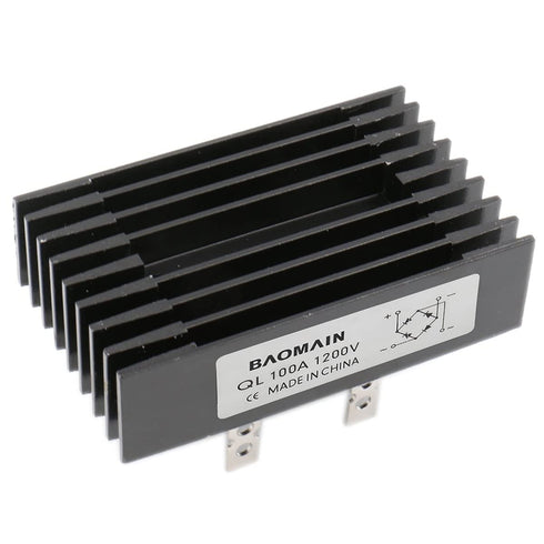 Baomain 100A Amp 1200V Volt Diode Bridge Rectifier in Metal QL100A