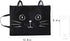 Sun Kea Cute Cat File Folders, A4 Size Zippered Canvas Portfolio Document Pocket, Students Stationery Organizer Handbag