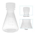 PATIKIL Erlenmeyer Flask, 3 Pcs 50ml 125ml 250ml Narrow Mouth Graduated Plastic Flasks for Lab Chemistry Study