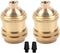 EFINEHOME 2 Pack Lamp or Fixture Replacement, E26/ E27 Solid Brass Industrial Light