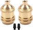 EFINEHOME 2 Pack Lamp or Fixture Replacement, E26/ E27 Solid Brass Industrial Light