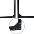 2020 Series Black L Shape Joint Plate Bracket Kit - 4pcs Joint Plate, 20pcs M5 T-Slot Nuts