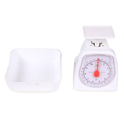 hand2mind Dual-Dial Analog Platform Scale, 5 kg Kitchen Weighing Scales for Classroom Supplies