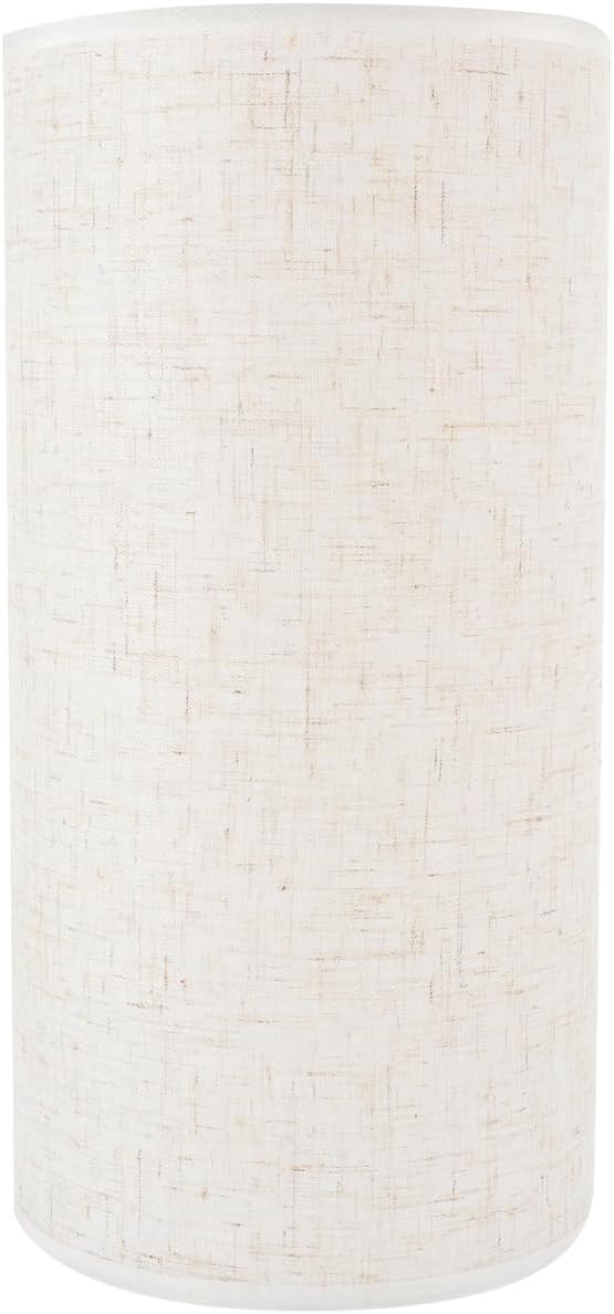 Artibetter Drum Cylinder Lamp Shade, Linen Lamp Shade Spider Construction Replacement Pendant