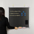 Navy Penguin Set 24 24 1 14 (7 4 Chalkboard - x in Black Board with Magnetic Chalk Eraser, Chalk Sticks Colors)
