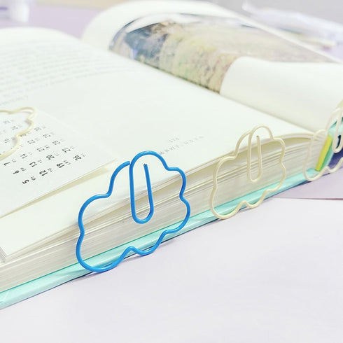 Tofficu 60Pcs Paper Clips, Small Clouds Shaped, Creative Cute Paper Clip for Office, School