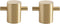 SANCHAKOU Metal Cabinet Pulls 2 Pack Brass Column Bedside Cabinet Handle Wardrobe Drawer