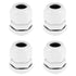 Fielect 4Pcs M20 Cable Gland, Plastic Waterproof Cable Glands Joints Adjustable Connector for 6-12mm Dia Cable