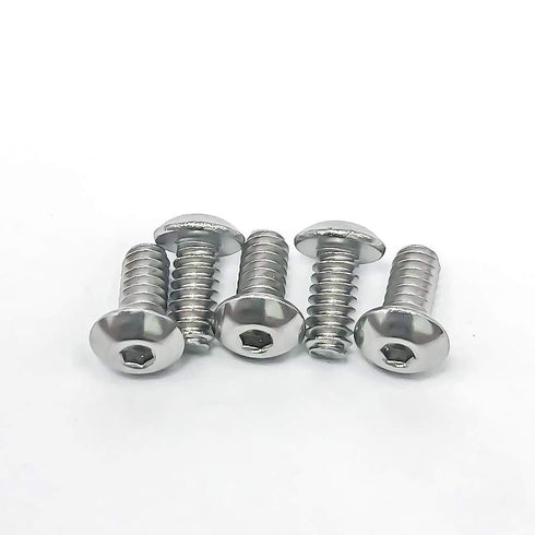 #4-40 x 1/4" Button Head Socket Cap Bolts Screws, 200 PCS, 304 Stainless Steel 18-8, Allen Hex Drive