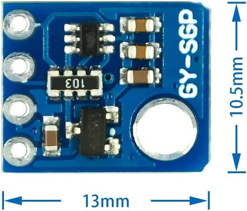 HiLetgo SGP30 TVOC eCO2 Gas Sensor: Air Quality Monitoring Detect Sensor for Indoor Air Testing