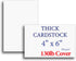 Extra Heavy Duty 130lb Cover Cardstock - 4" x 6" Bright White, 350gsm 17pt Thick Paper, 40 Pack