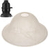 ZALIR E26 E26 Glass Lamp Shade Replacement with Marble Veins, Shade Replacement for Torchiere Lamp, Alabaster Glass