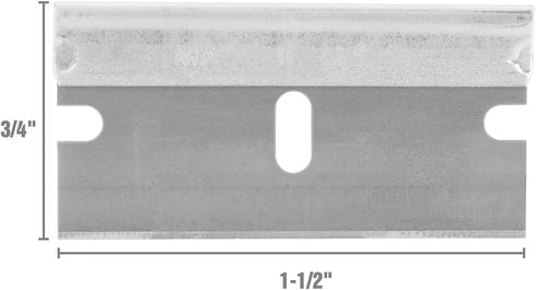 25181 100 Pack OEMTOOLS Razor Blades, Utility Knife Blades Refills, High Carbon Steel Utility Blades for Removing Paint