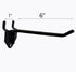 30 Packs 6-inch Long Metal Pegboard Hooks, Standard Hooks for Pegboard Panels