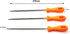 3pcs Chainsaw Chain Sharpening File Set, Chainsaw Files Sharpener with Plastic Handle for Woodworking
